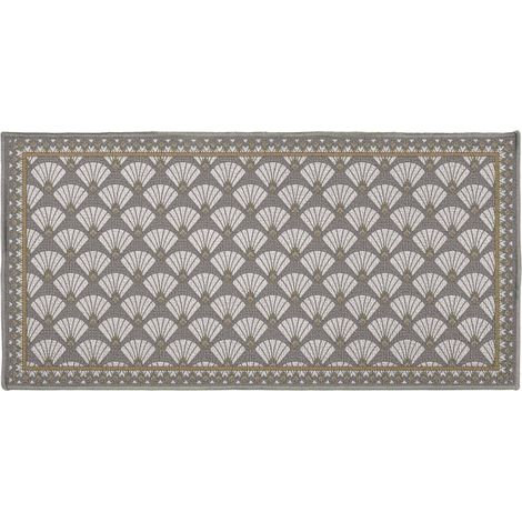 Tapis Déco "Art Déco Chic" 50x120cm Gris