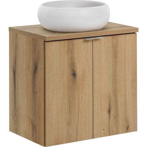Waschtisch 60cm, in Eiche, NEWPORT-56-OAK (1/5)