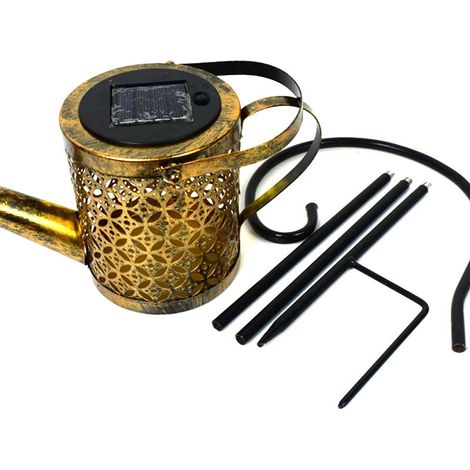 Lampe de jardin Bouilloire à eau creuse Douche à eau courante Décoration de pelouse solaire (1/3)