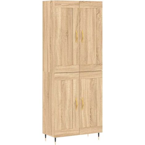 Maison Exclusive - Aparador alto madera contrachapada color roble (1/5)
