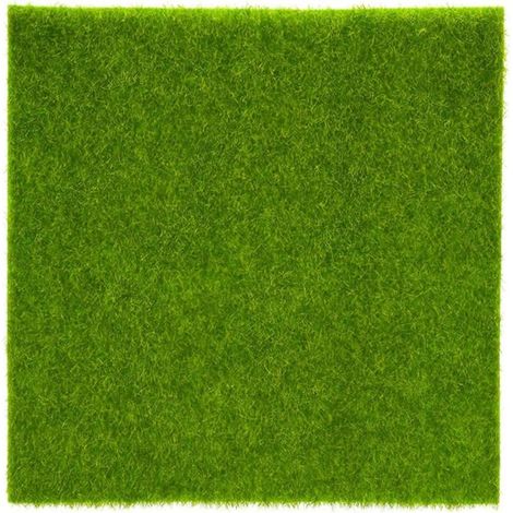Tapis de gazon synthétique vert, micro-ornemental, 15 cm, en plastique, pour intérieur et extérieur. (1/5)