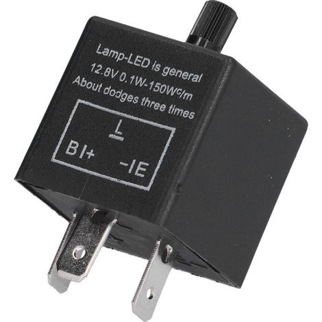 Yctze Clignotants à Relais de Flash LED à Fréquence Réglable - CF13JL02 Matériau ABS et Conception Plug-and-Play 12 V, 10 A, Contrôle de Distribution d'énergie à Relais Flash à économie (1/5)