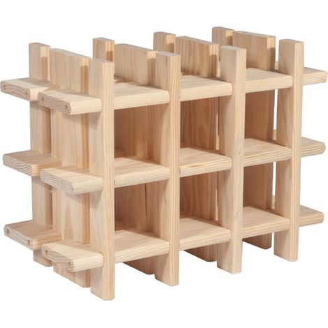PORTABOTTIGLIE MOD. RIOJA PINO 9P CM 43X22X32,5- 1,0 pz