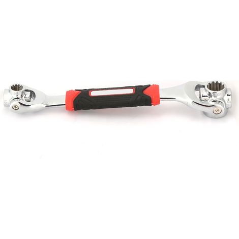 Ensemble d'outils multifonctions 8 en 1 : clé à cliquet à douille pivotante à 360° (1/5)