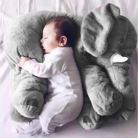 Oreiller Éléphant - 60 cm - Coton PP - Pour Bébé - 1 Pièce (1/4)