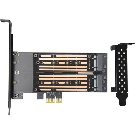Carte adaptatrice SSD SATA M.2 NGFF vers PCIe (1/5)