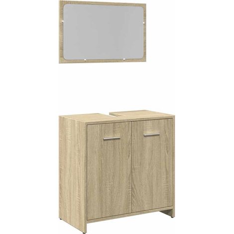 Maison Exclusive - Set de muebles de baño 2 pzas madera contracha