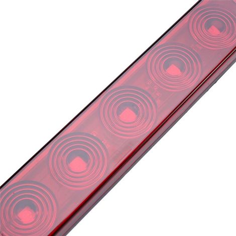 2-teilige Anhänger-Lichtleiste, 11 LEDs, 15 Zoll, rot, dritte Bremsleuchte