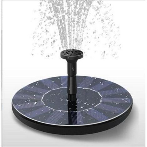 FENOPLASTICAFontaine Solaire, Pompe à Eau Solaire Aucun Plantes Batterie ou Electricité pour Bassin / Piscine / Décoration de Jardin 13cm (1/5)