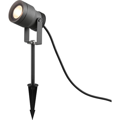 Faretto da esterno LED, alluminio, antracite, 8x42,5x11 cm, Mareb (1/5)