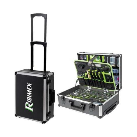 Ribimex – Valise modulable sur roues 356 pièces – Aluminium – 9 clés mixtes 8-21mm – 1 clé à molette 250mm – PRKOUT356VAR (1/10)