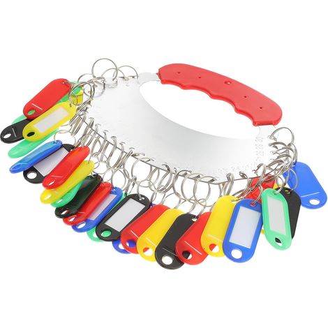 Organiseur de Clés Pratique et Plaque de Rangement pour Clés en Plastique et Fer, Portable Marques de Classification, Maison et L'école