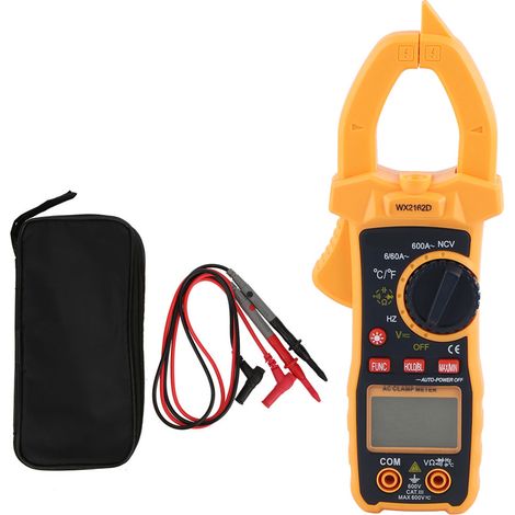 Pince multimètre numérique AC/DC, testeur industriel avec capteur, écran LCD en plastique pour automation (1/5)
