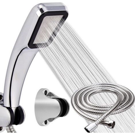 3PCS High Pressure Shower Head, Bathroom Shower Head Water Saving Easy Installation - Waist Shape Jet Method (1/5)