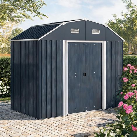 Abri de jardin en aço galvanizado 238 x 132 x 198,5 cm (1/5)