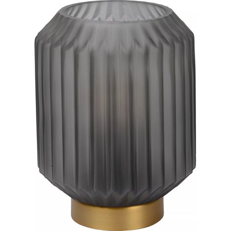 Lampada da tavolo vetro fumé oro E14 Sueno Lucide (1/5)