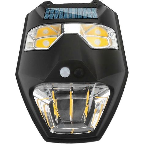modes d'éclairage extérieur étanche à l'énergie solaire, fil de tungstène, lampe murale, masque lumineux de signalisation, lampe de détection pour cour, jardin, villa, veilleuse ( ) (1/5)