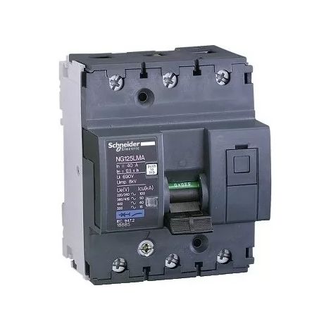 Schneider 18882 Motor circuit breaker NG125LMA 12.5A 3P 3D