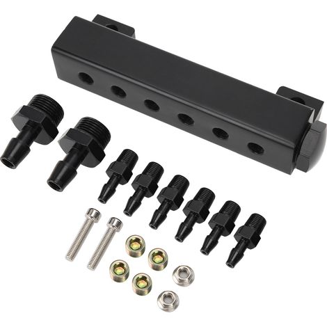 Kit Turbo 6 Ports Collecteur Admission Vide Wastegate 3/8" Entrée Sortie Raccords 1/8" (1/5)