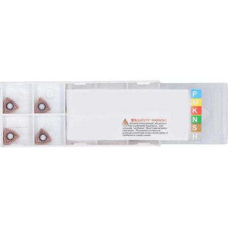 10-teiliges Set Wendeschneidplatten aus Hartmetall für Dreh- und Fräsmaschinen, CNC-Werkzeugset als Ersatzteil für WCMX050308F