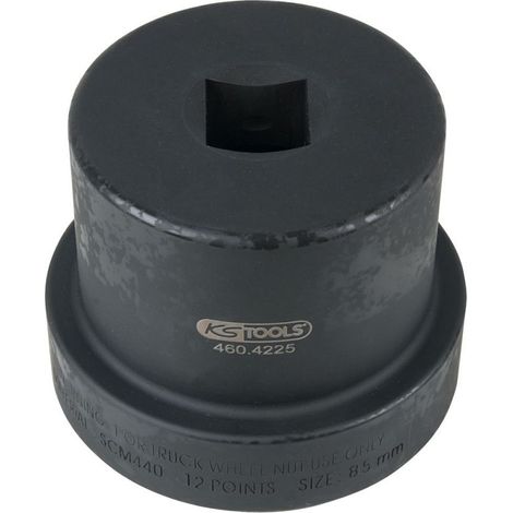 KS Tools 1" Achsmuttern-Schlüssel mit Führungsbund, 12-kant, 85 mm - 460.4225