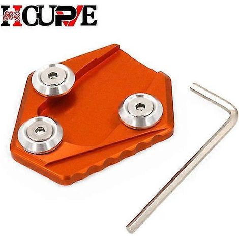 CNC-gefräste Aluminium-Seitenständer-Verlängerungsplatte für Honda Grom MSX125 (2014–2015) – Orange