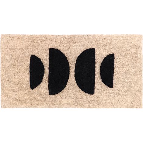 Tappeto mathys in cotone trapuntato 45x90cm - nero - Tendance (1/3)