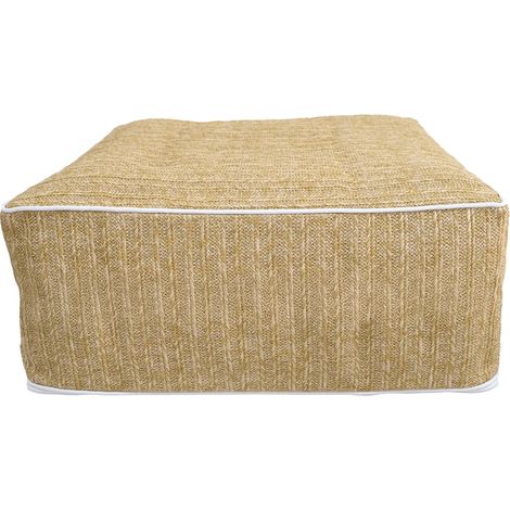 Pouf carré gonflable pour extérieur FORMENTERA Naturel 58x58 cm