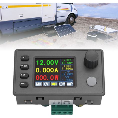 Convertisseur DC/DC buck-boost à régulateur de tension ajustable 150 W 7-36 V vers 0,5-40 V 8 A, adapté aux panneaux solaires de camping-car. (1/5)