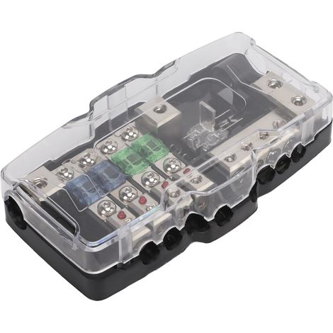4-fach Verteilerdose mit Sicherungen und LED-Anzeige, Auto-Audio-Zubehör für Quads, UTVs, Wohnwagen, Anhänger und Boote (1/5)