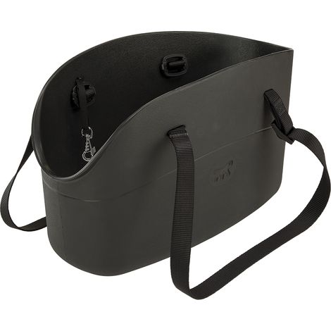 Ferplast WITH-ME Borsa in resina per il trasporto di cani di piccola taglia. Vari colori.. Variante  - Misure: 21.5 x 43.5 x h 25 cm - Nero