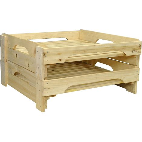Traditional Wooden Apple Storage Tray Rack (Set of 2) (1/5)