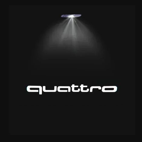 (Quattro, 2 pièces, compatible avec 2 portes) Audi Sline S3 S4 S5 S6 S7 RS Quattro Q7 Q5 Q3 A4 B8 8P A3 A6 C7 A5 A6 A8 Projecteur de logo lumineux de bienvenue pour portières de voiture à LED (1/4)