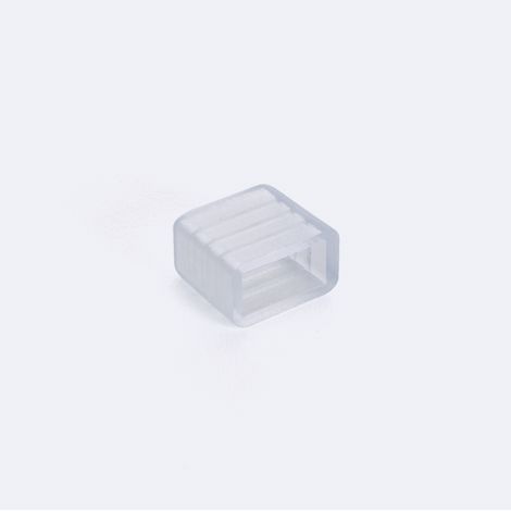Tapón Final para Tira LED CCT 220V AC 120 LED/m IP65 Ancho 14mm Corte 100cm Transparente