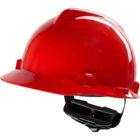 MSA V-Gard Casque de chantier – Casque de protection non ventilé pour chantier et électricien – Casque léger conforme à la norme DIN EN 397 pour le travail (1/4)