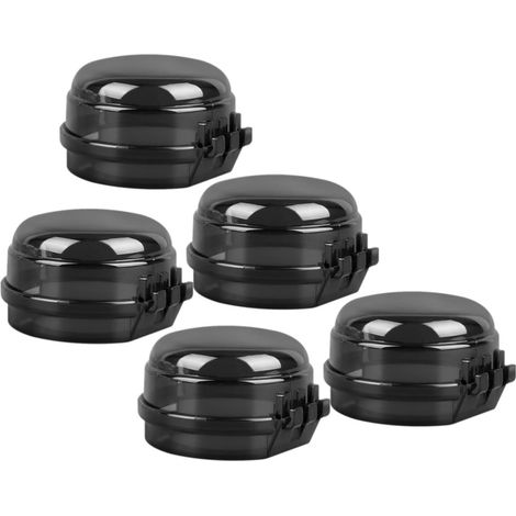 XEPHO 5 Pièces Protection Boutons Cuisinière Gaz Rond Ps Transparent, Anti-huile Sécurité Garçon et Filles Adapté aux Fours et Brûleurs en Usage Domestique (1/5)