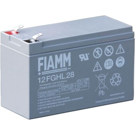 BATTERIA FIAMM 12FGHL28 (EX FGHL20722) Scarica Rapida 12V 7,2Ah