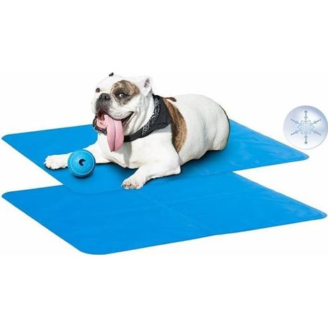 Lot de 2 Tapis rafraîchissant, Gel auto-rafraîchissant, Surface douce, Pour chien et chat, Été (1/5)