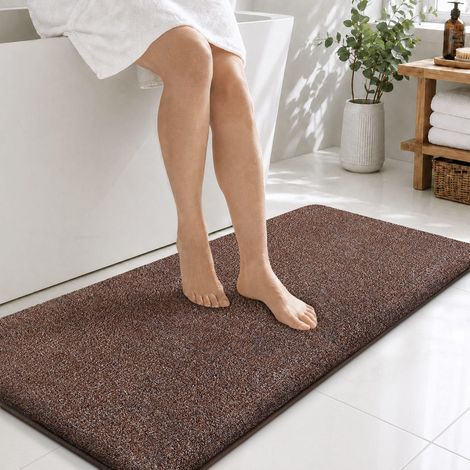 Tapis de bain antidérapant 50 x 120 cm - En microfibre (1/5)