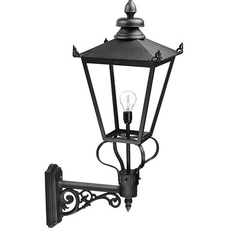 Elstead Wilmslow - Lanterna da parete per esterni a 1 luce Nera, E27 (1/5)