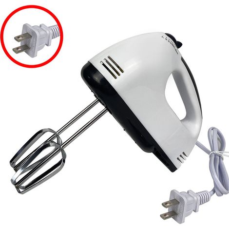 Batteur électrique à main à 7 vitesses avec 4 fouets pour œufs, gâteaux, crèmes et pâtes. (1/5)