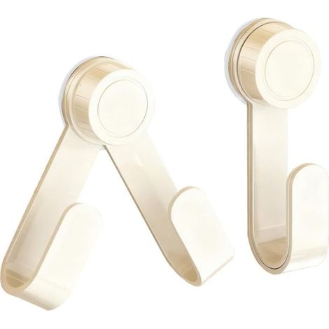 2 Pièces Porte Couvercle De Cuisine, Support de Couvercle de Casserole, Porte Couvercles Réglable, Sans Perçage, pour Ranger des Casseroles, Couvercles, Planches à Découper (Blanc Laiteux) (1/5)