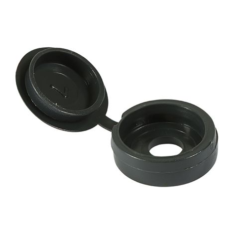 TIMCO Hinged Screw Caps Large Dark Grey - To fit 5.0 to 6.0 Screw (1/2)