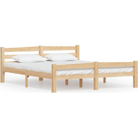 Maison Exclusive - Giroletto senza Materasso 160x200 cm in Legno Massello di Pino (1/5)