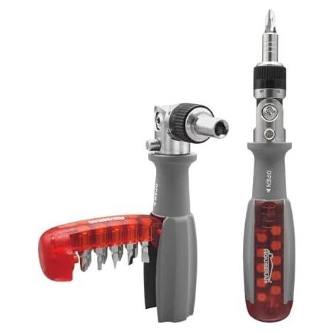 Tournevis Multi-embouts 10 en 1, Précision 90°, Cliquet Électrique et Électronique, Fendu/Philips/Torx 1 - (1/5)