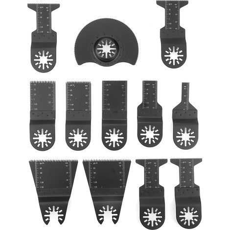 12 Stück, 1 Set oszillierender Sägeblätter, Multifunktionswerkzeug zum Schneiden von Holz und Kunststoff. Sägeblätter (1/5)
