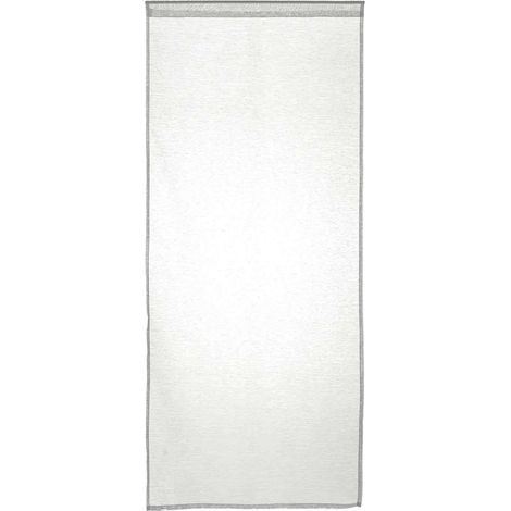 Atmosphera – Lot de 2 voilages de fenêtre 100% polyester – Dimensions 60 cm x 120 cm – Tissu certifié OEKO-TEX – Couleur blanc (1/3)