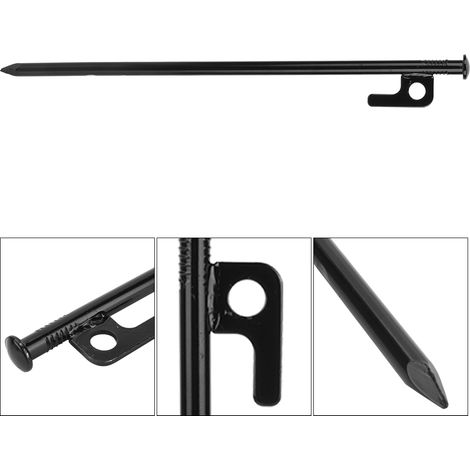 Stück Stahl-Zeltnägel für Camping, Strand und Reisen (30 cm)