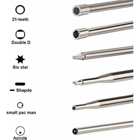 Kit tournevis réglage carburateurs - - 12 pièces - Compatibles Echo/STIHL - Embouts anticorrosion - Brosse & outil (1/4)