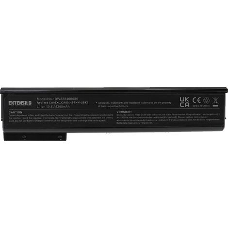 EXTENSILO Akku Ersatz für HP HSTNN-DB4Z, HSTNN-I15C-4, HSTNN-I15C-5, HSTNN-I16C, HSTNN-LB4X, HSTNN-IB4W für Notebook (5200 mAh, 10,8 V, Li-Ion) (1/4)